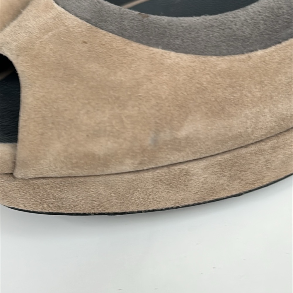 Gucci Color Block Suede Peep Toe Platform Heels NWOT - Picture 10 of 10